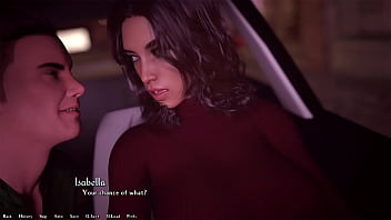 Being a dik #22 - gorgeous busty brunette teacher with attitude drives me home to her place to sleep where she torches herself after i kiss her