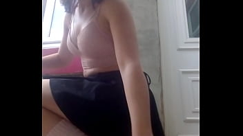 Peeing outside in my pink knickers