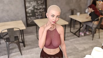 Off the record #08 - busty blonde with short hair has a hard time taking my big fat cock inside her mouth behind the counter