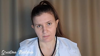 Toxic russian doctor tried to dominate during the medical examination but fucked her in a mouth asmr