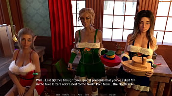 The lust city #47 - 18 year old busty cristmas elf shows her beautiful body for santa after she disappointed him