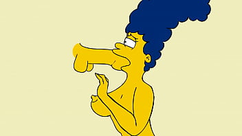 Marge deepthroat and cum- first marge animation