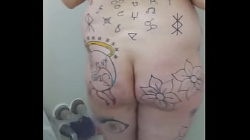 Getting ready for training check out my sopping wet holes and watch me stretch my smooth pussy lips