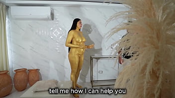 A statue comes to life and teaches a thief a lesson fucks him until he leaves her full of cum - melany latina