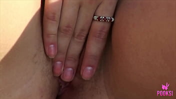 Teasing brat gets a lot of fun at the beach as she strips off and poses what a nice shaped body get ready to watch her play with her hard nipples and sweet pussy fucking gold-worth