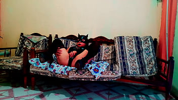 Stepmother in lingerie is falling in love with her stepson and sends him porn in lingerie while she makes very hot movements on the furniture of the house