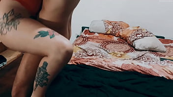 Beautiful 18 year old paraguayan girl with a big ass and red lingerie gets fucked and filled with semen