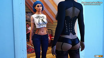 Being a dik episode 10 blue hair tattoed teen zoey with a perfect body has a foursome with some guests from a parallel world and hot anal sex in a car part #74