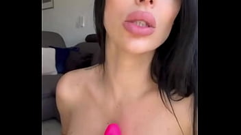 I am alone at home and very horny i masturbate with my favorite dildo and i have an incredible orgasm