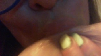 Webcam slut slaps tits and puts pens in pussy part 1