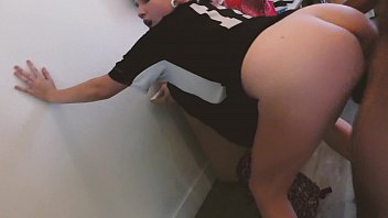 Cute pawg gets a facial after riding bbc