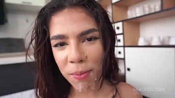 Brazilian perfect ass great body aylla mel double penetrated by 4 big cocks anal dp perfect ass dirty talk ir bbc