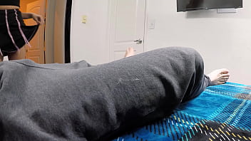 Horny slut fucks man who bought her new boots with them on