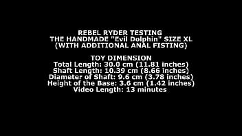 I am finally testing the the biggest dolphin anal toys from thewondertoys with additional anal fisting