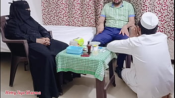 Muslim women fucked by the doctor in front of her husband because she could not get pregnant threesome sex part -2