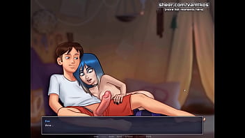 Summertime saga 0 19 1 l hot petite emo teen with perky tits and a hot ass jerks off a big cock l hottest highlights l part #28