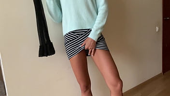 Masturbation in stockings