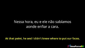 A meia-irmã do meu padrasto já flagrou ele me fodendo na minha cama e ficou rindo de mim e me chamou de vadia