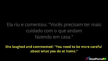 A meia-irmã do meu padrasto já flagrou ele me fodendo na minha cama e ficou rindo de mim e me chamou de vadia