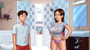 Horny and lucky dude loves seeing his stepsis big juicy wet boobs busty stepmom wants him to help her - summertime saga 03 3d porn games
