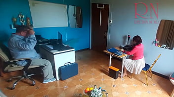 Enf office domination boss fucks secretary while she is on the phone blowjob in office