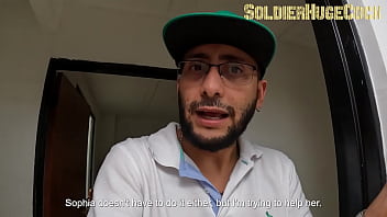 The casting guy didn't get an erection and sofia couldn't stay with the desire to feel a dick in her mouth