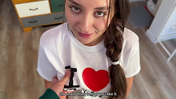 I seduced my step sis when she wearing "i love doggystyle" t-shirt and missionary cum inside her