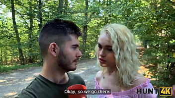 Hunt4k blonde made her boyfriend cuckold and enjoyed the outdoor sex