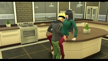 Episode 4 was talking to her stepmother hinata and she tells her that she wants to taste his cock and she starts fucking the way she likes they give her big ass while her breasts bounce