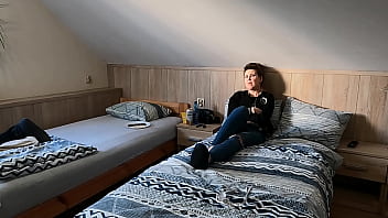 This girl had a stroke check how she laughts after a and sucks my cock with passion