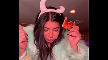 I’m actually a pizza eating monster disguised as a hot girl thanks for the invite party ajonesxxx