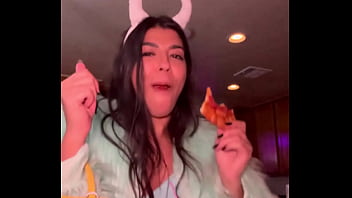 I’m actually a pizza eating monster disguised as a hot girl thanks for the invite party ajonesxxx