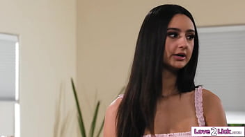 Busty stepmom shay sights caught her stepdaughter eliza ibarra sniffing her panties and gives her a week worth of used panties to teach her a lesson