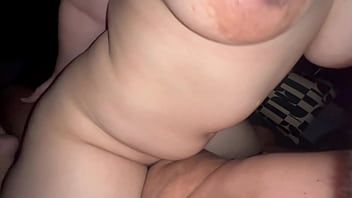 At home a girl with a good figure grinds her husband's dick they fuck and talk it's so exciting