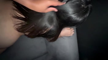 At home a girl with a good figure grinds her husband's dick they fuck and talk it's so exciting