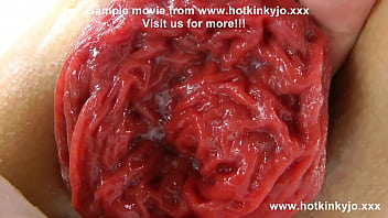 Hkj take fat long dildo all in her anal hole