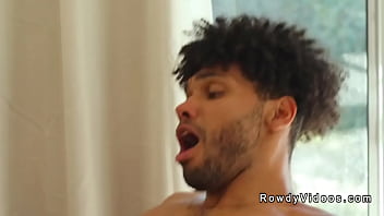 Caucasian gay nico coopa kissing with black roommate tony genius then getting rimjob till taking his black ass and fucking it in cowboy position