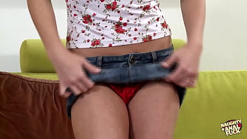A red-haired mature woman participating in a threesome including double penetration really enjoys being ejaculated upon