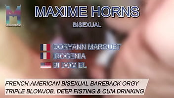 A raw sweaty dungeon orgy where sexirogenia uses my hole to fuck her man doryannmarguet while i’m getting fisted