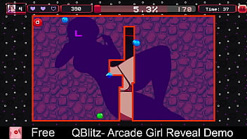 Arcade girl reveal demo free game itchio xonix puzzle 2d adult arcade eroge erotic indie nsfw retro unity