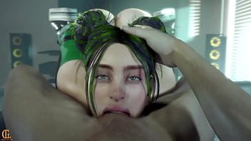 Billie gets a mouth full