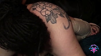 Dutty owls - big ass milf sucking hard cock before getting her tight butthole rimmed while masturbating with a huge dildo and vibrator pawg blowjob ass eating sextoys