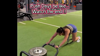 Push days be like watch the end 180lbs sled push efc shoes nikewomen & shorts rmour #gym #fitness #work