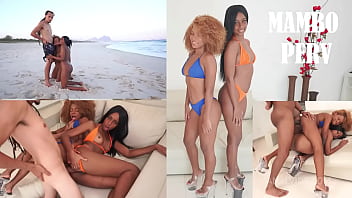 Mambo tour #6 jasminy villar & rebeca villar gets nasty at the beach then fuck big dicks anal atogm monster cock