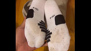 Imagine the smell from the dirty socks - kinkydannyxxx #malefeet #guysfeet #gayfootfetish #gayfeet