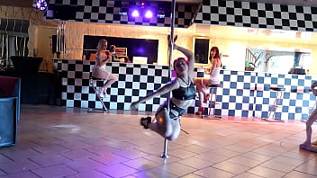 Noochka seduces marie lumacarie & lety howl with an incredible demonstration of pole dance to end with a lesbian threesome and a fountain of squirt