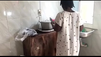 Leave the plates we'll wash them later from the kitchen to my bedroom i gave her marathon fucking till she squirted on my long black dick