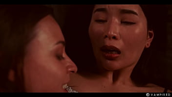 3d anime horror hot lesbian vampires live action - asian girl gets home invaded by horny big tits vampire