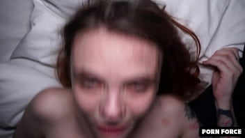 Skinny teen gets broken