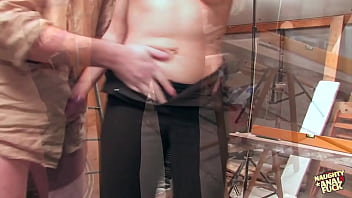 This attractive french woman skillfully used both of her hands to stimulate the genitals of men with large penises